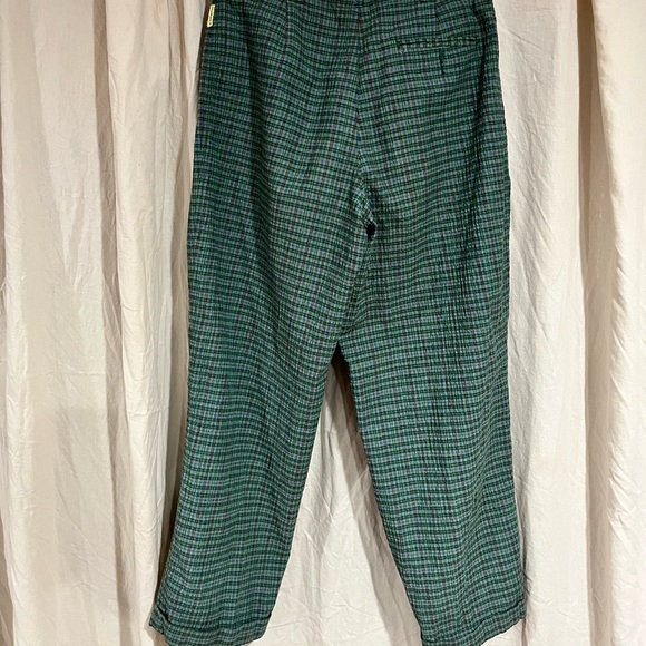 Vintage plaid high waist mens trousers - Picture 3 of 4